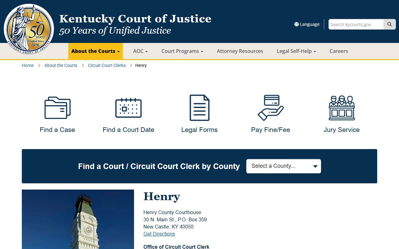 Henry County court records after jail arrest courthouse information