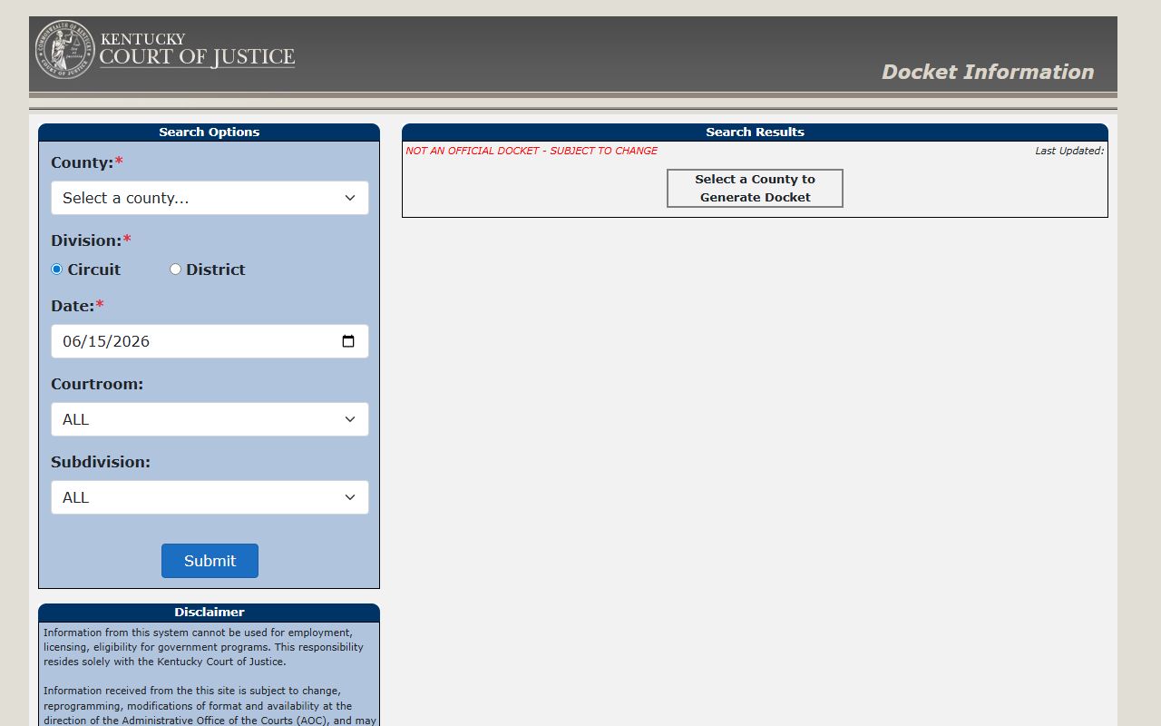 Henry County court records after jail arrest docket search